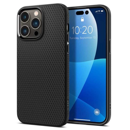 Husa pentru iPhone 14 Pro, Spigen Liquid Air, Matte Black (Spigen, iPhone 14 Pro) by www.silkase.ro Husa pentru iPhone 14 Pro, Spigen Liquid Air, Matte Black (iPhone 14 Pro, ACS04957) by www.silkase.ro