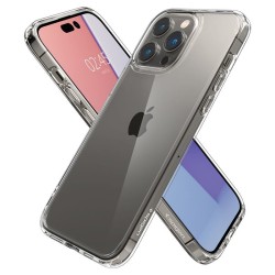 Husa Spigen Ultra Hybrid compatibila cu iPhone 14 Pro Crystal Clear Husa Spigen Ultra Hybrid compatibila cu iPhone 14 Pro Crystal Clear