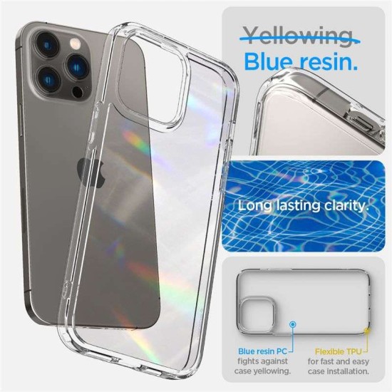 Husa Spigen Ultra Hybrid compatibila cu iPhone 14 Pro Crystal Clear (Spigen, iPhone 14 Pro) by www.silkase.ro Husa Spigen Ultra Hybrid compatibila cu iPhone 14 Pro Crystal Clear (iPhone 14 Pro, ACS04960) by www.silkase.ro