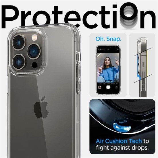 Husa Spigen Ultra Hybrid compatibila cu iPhone 14 Pro Crystal Clear (Spigen, iPhone 14 Pro) by www.silkase.ro Husa Spigen Ultra Hybrid compatibila cu iPhone 14 Pro Crystal Clear (iPhone 14 Pro, ACS04960) by www.silkase.ro