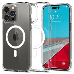 Husa Spigen Ultra Hybrid pentru IPhone 14 Pro Magsafe alb