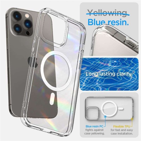 Husa Spigen Ultra Hybrid pentru IPhone 14 Pro Magsafe alb (Spigen, iPhone 14 Pro) by www.silkase.ro Husa Spigen Ultra Hybrid pentru IPhone 14 Pro Magsafe alb (iPhone 14 Pro, ACS04969) by www.silkase.ro