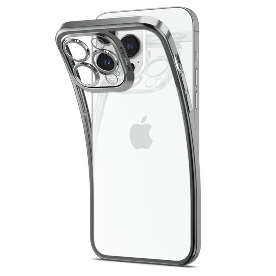 Husa Spate Spigen Optik Crystal Compatibila Cu iPhone 14 Pro, Chrome Grey (Spigen, iPhone 14 Pro) by www.silkase.ro Husa Spate Spigen Optik Crystal Compatibila Cu iPhone 14 Pro, Chrome Grey (iPhone 14 Pro, ACS04979) by www.silkase.ro