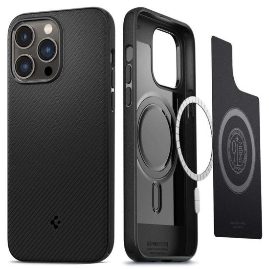 Husa Spigen Mag Armor compatibila cu iPhone 14 Pro Matte Black (Spigen, iPhone 14 Pro) by www.silkase.ro Husa Spigen Mag Armor compatibila cu iPhone 14 Pro Matte Black (iPhone 14 Pro, ACS04989) by www.silkase.ro