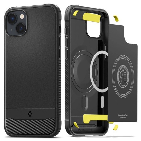 Husa Spigen Rugged Armor MagSafe compatibila cu iPhone 14 Matte Black (Spigen, iPhone 14) by www.silkase.ro Husa Spigen Rugged Armor MagSafe compatibila cu iPhone 14 Matte Black (iPhone 14, ACS05036) by www.silkase.ro
