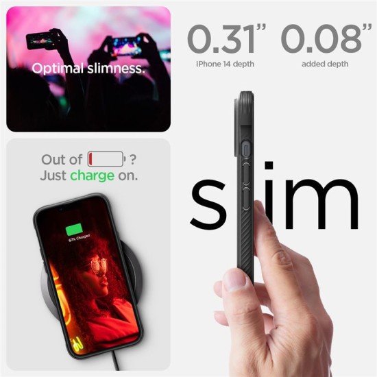 Husa Spigen Rugged Armor MagSafe compatibila cu iPhone 14 Matte Black (Spigen, iPhone 14) by www.silkase.ro Husa Spigen Rugged Armor MagSafe compatibila cu iPhone 14 Matte Black (iPhone 14, ACS05036) by www.silkase.ro