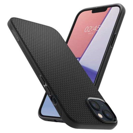 Husa Compatibila cu iPhone 14 - Spigen Liquid Air Matte Negru (Spigen, iPhone 14) by www.silkase.ro Husa Compatibila cu iPhone 14 - Spigen Liquid Air Matte Negru (iPhone 14, ACS05037) by www.silkase.ro