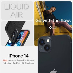 Husa Compatibila cu iPhone 14 - Spigen Liquid Air Matte Negru