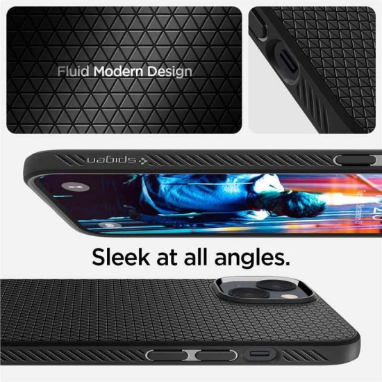 Husa Compatibila cu iPhone 14 - Spigen Liquid Air Matte Negru (Spigen, iPhone 14) by www.silkase.ro Husa Compatibila cu iPhone 14 - Spigen Liquid Air Matte Negru (iPhone 14, ACS05037) by www.silkase.ro