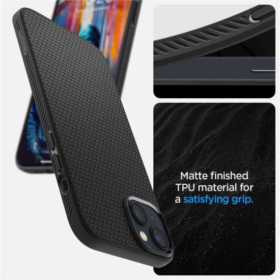 Husa Compatibila cu iPhone 14 - Spigen Liquid Air Matte Negru (Spigen, iPhone 14) by www.silkase.ro Husa Compatibila cu iPhone 14 - Spigen Liquid Air Matte Negru (iPhone 14, ACS05037) by www.silkase.ro