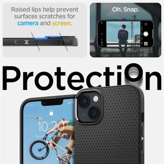 Husa Compatibila cu iPhone 14 - Spigen Liquid Air Matte Negru (Spigen, iPhone 14) by www.silkase.ro Husa Compatibila cu iPhone 14 - Spigen Liquid Air Matte Negru (iPhone 14, ACS05037) by www.silkase.ro