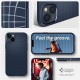 Husa Apple iPhone 14 Spigen Liquid Air - Navy Blue (iPhone 14, ACS05038) by www.silkase.ro