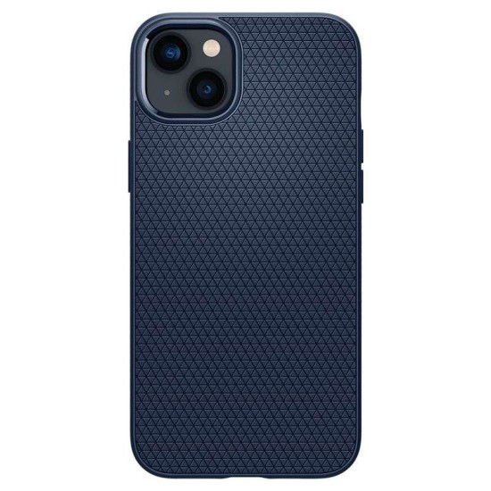 Husa Apple iPhone 14 Spigen Liquid Air - Navy Blue (iPhone 14, ACS05038) by www.silkase.ro