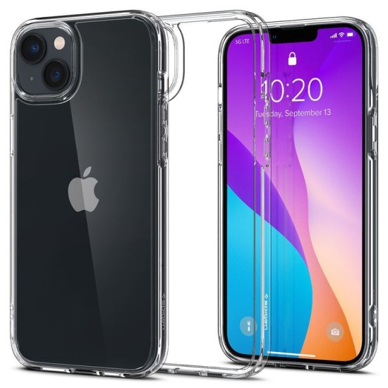 Husa Spigen Ultra Hybrid compatibila cu iPhone 14 Crystal Clear (Spigen, iPhone 14) by www.silkase.ro Husa Spigen Ultra Hybrid compatibila cu iPhone 14 Crystal Clear (iPhone 14, ACS05040) by www.silkase.ro
