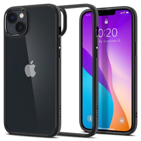 Husa Spigen Ultra Hybrid compatibila cu iPhone 14 Matte Black (Spigen, iPhone 14) by www.silkase.ro Husa Spigen Ultra Hybrid compatibila cu iPhone 14 Matte Black (iPhone 14, ACS05041) by www.silkase.ro