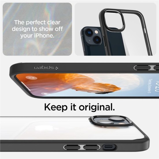 Husa Spigen Ultra Hybrid compatibila cu iPhone 14 Matte Black (Spigen, iPhone 14) by www.silkase.ro Husa Spigen Ultra Hybrid compatibila cu iPhone 14 Matte Black (iPhone 14, ACS05041) by www.silkase.ro