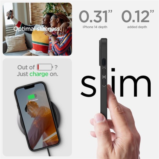Husa Spigen Ultra Hybrid compatibila cu iPhone 14 Matte Black (Spigen, iPhone 14) by www.silkase.ro Husa Spigen Ultra Hybrid compatibila cu iPhone 14 Matte Black (iPhone 14, ACS05041) by www.silkase.ro