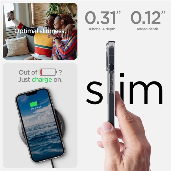 Husa Spigen Ultra Hybrid MagSafe compatibila cu iPhone 14 White (Spigen, iPhone 14) by www.silkase.ro Husa Spigen Ultra Hybrid MagSafe compatibila cu iPhone 14 White (iPhone 14, ACS05048) by www.silkase.ro