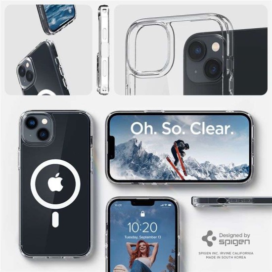 Husa Spigen Ultra Hybrid MagSafe compatibila cu iPhone 14 White (Spigen, iPhone 14) by www.silkase.ro Husa Spigen Ultra Hybrid MagSafe compatibila cu iPhone 14 White (iPhone 14, ACS05048) by www.silkase.ro