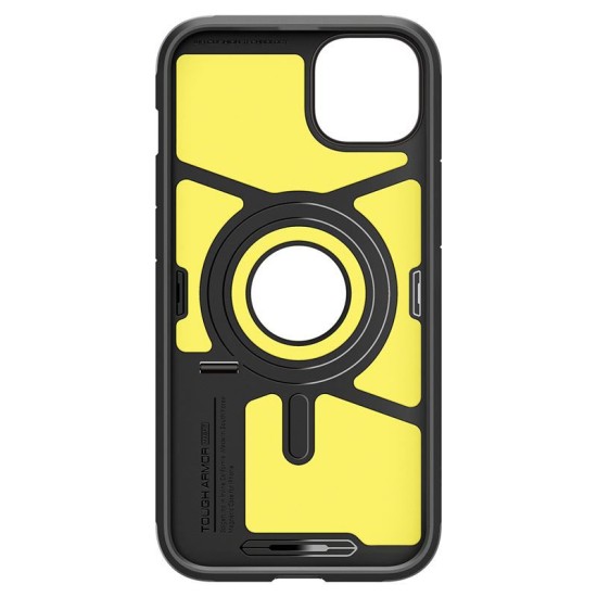 Husa de protectie compatibila cu iPhone 14, Spigen, Tough Armor Mag Safe, Black (iPhone 14, ACS05062) by www.silkase.ro