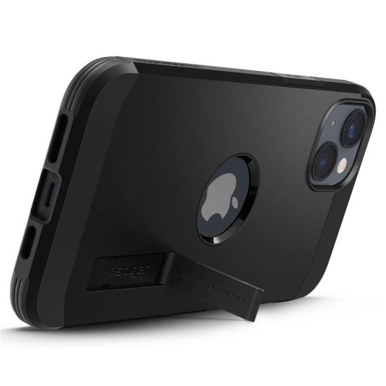 Husa de protectie compatibila cu iPhone 14, Spigen, Tough Armor Mag Safe, Black (iPhone 14, ACS05062) by www.silkase.ro