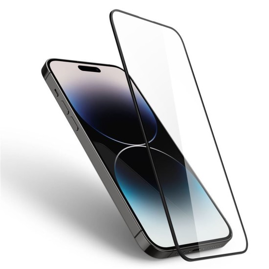 Folie de sticla, Spigen, Sticla, Case friendly, Glass FC, Compatibila cu iPhone 14 Pro Max Black (Spigen, Ingredi) by www.silkase.ro Folie de sticla, Spigen, Sticla, Case friendly, Glass FC, Compatibila cu iPhone 14 Pro Max Black (Ingredi, AGL05209) by www.silkase.ro
