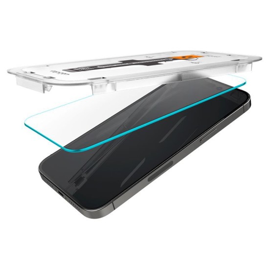 Set 2 folii sticla cu sistem de montare Case friendly Spigen GLAStR EZ FIT compatibil cu iPhone 14 Pro (Spigen, Ingredi) by www.silkase.ro Set 2 folii sticla cu sistem de montare Case friendly Spigen GLAStR EZ FIT compatibil cu iPhone 14 Pro (Ingredi, AGL05214) by www.silkase.ro