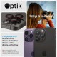 Set 6 protectii sticla camera foto Spigen Optik EZ FIT L Series compatibil cu iPhone 14 Pro / 14 Pro Max / 15 Pro / 15 Pro Max / 16 Pro / 16 Pro Max Black (Ingredi, AGL05217) by www.silkase.ro
