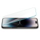 Folie sticla transparenta Case friendly Spigen GLAStR SLIM compatibila cu iPhone 14 Pro (Ingredi, AGL05222) by www.silkase.ro