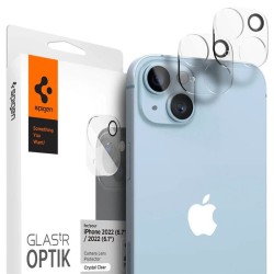 Set 2 folii sticla camere Spigen Optik Pro pentru iPhone 14/14 Plus, transparent, full cover
