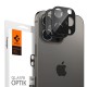 Set 2 folii sticla camera foto Spigen Optik compatibil cu iPhone 14 Pro / 14 Pro Max / 15 Pro / 15 Pro Max / 16 Pro / 16 Pro Max Black (Ingredi, AGL05273) by www.silkase.ro