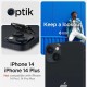 Set 2 folii sticla camere Spigen Optik Pro pentru iPhone 14/14 Plus, negru, full cover (iPhone 14, AGL05274) by www.silkase.ro