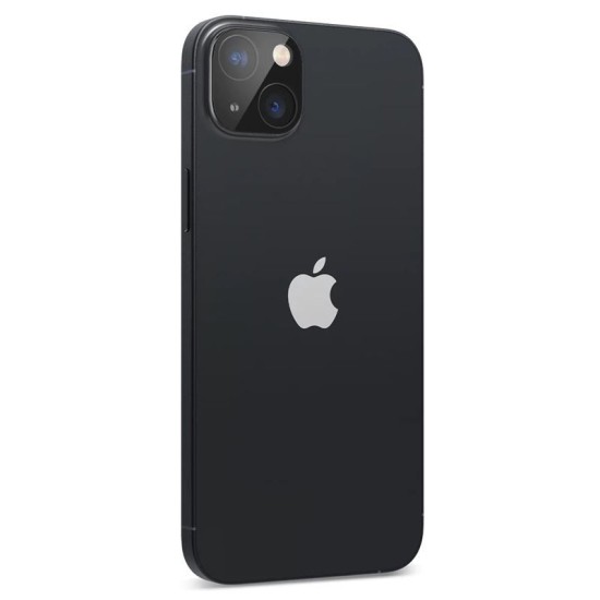 Set 2 folii sticla camere Spigen Optik Pro pentru iPhone 14/14 Plus, negru, full cover (iPhone 14, AGL05274) by www.silkase.ro