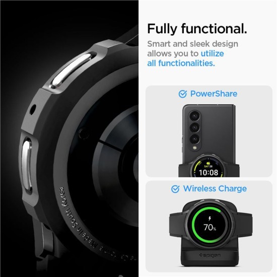 Husa pentru Samsung Galaxy Watch5 Pro (45mm), Spigen Liquid Air, Matte Black (Spigen, Ingredi) by www.silkase.ro Husa pentru Samsung Galaxy Watch5 Pro (45mm), Spigen Liquid Air, Matte Black (Ingredi, ACS05185) by www.silkase.ro