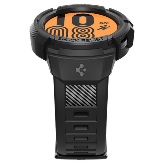 Curea Spigen Rugged Armor pentru Samsung Galaxy Watch 5 Pro (45 mm) Negru (Ingredi, ACS05301) by www.silkase.ro