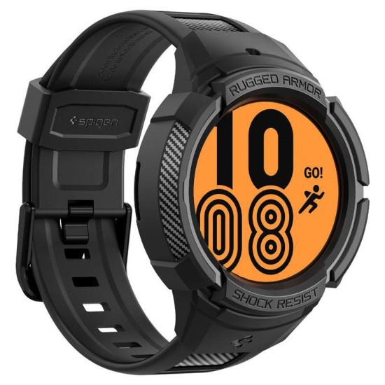 Curea Spigen Rugged Armor pentru Samsung Galaxy Watch 5 Pro (45 mm) Negru (Ingredi, ACS05301) by www.silkase.ro