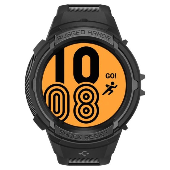 Curea Spigen Rugged Armor pentru Samsung Galaxy Watch 5 Pro (45 mm) Negru (Ingredi, ACS05301) by www.silkase.ro