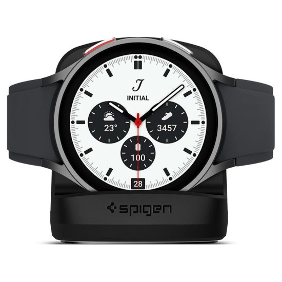 Stand incarcare Spigen S353 compatibil cu Samsung Galaxy Watch 5 / 5 Pro / 6 Black (Spigen, Ingredi) by www.silkase.ro Stand incarcare Spigen S353 compatibil cu Samsung Galaxy Watch 5 / 5 Pro / 6 Black (Ingredi, AMP05302) by www.silkase.ro