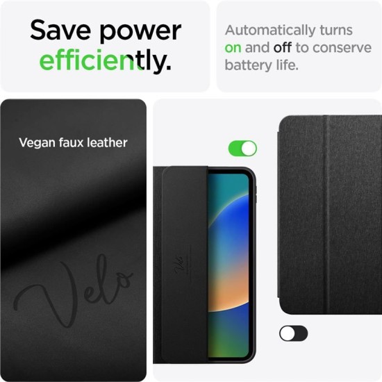Husa de protectie tableta Spigen, Urban Fit pentru Apple iPad 10.9 2022, Negru (Ingredi, ACS05306) by www.silkase.ro