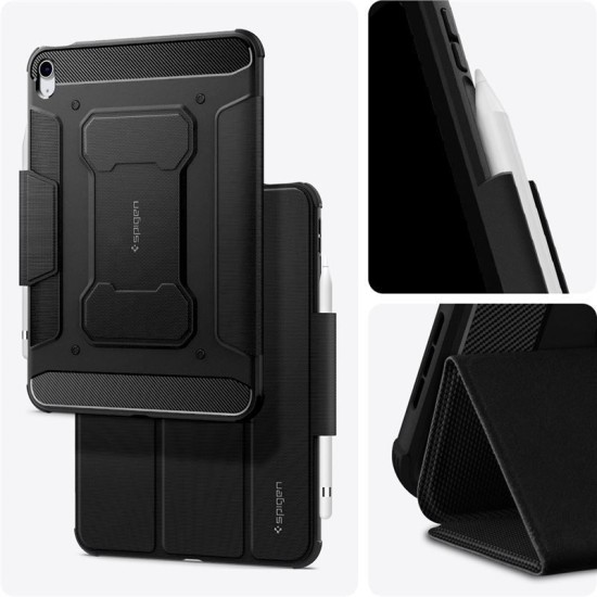 Husa Spigen Rugged Armor Pro compatibila cu iPad 10.9 inch 2022 Black (Spigen, Ingredi) by www.silkase.ro Husa Spigen Rugged Armor Pro compatibila cu iPad 10.9 inch 2022 Black (Ingredi, ACS05417) by www.silkase.ro