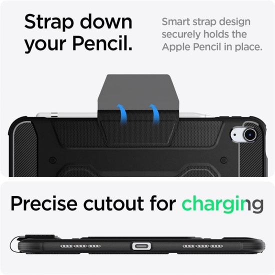 Husa Spigen Rugged Armor Pro compatibila cu iPad 10.9 inch 2022 Black (Spigen, Ingredi) by www.silkase.ro Husa Spigen Rugged Armor Pro compatibila cu iPad 10.9 inch 2022 Black (Ingredi, ACS05417) by www.silkase.ro