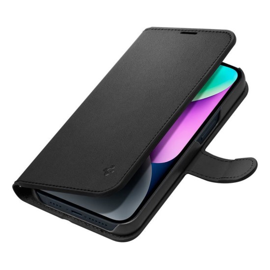 Husa cu snur Spigen Wallet S compatibila cu iPhone 14 Black (Spigen, iPhone 14) by www.silkase.ro Husa cu snur Spigen Wallet S compatibila cu iPhone 14 Black (iPhone 14, ACS05421) by www.silkase.ro