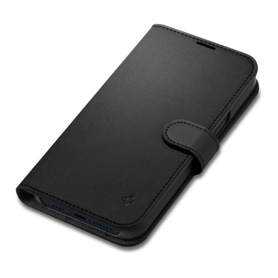 Husa cu snur Spigen Wallet S compatibila cu iPhone 14 Black (Spigen, iPhone 14) by www.silkase.ro Husa cu snur Spigen Wallet S compatibila cu iPhone 14 Black (iPhone 14, ACS05421) by www.silkase.ro