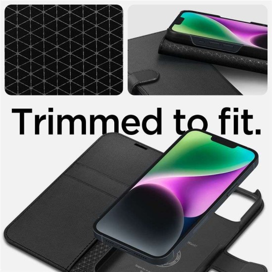 Husa cu snur Spigen Wallet S compatibila cu iPhone 14 Black (Spigen, iPhone 14) by www.silkase.ro Husa cu snur Spigen Wallet S compatibila cu iPhone 14 Black (iPhone 14, ACS05421) by www.silkase.ro