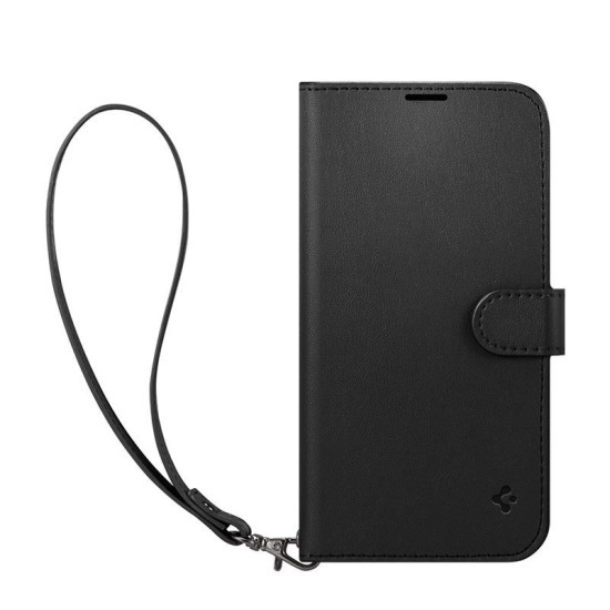 Husa cu snur Spigen Wallet S compatibila cu iPhone 14 Black (Spigen, iPhone 14) by www.silkase.ro Husa cu snur Spigen Wallet S compatibila cu iPhone 14 Black (iPhone 14, ACS05421) by www.silkase.ro