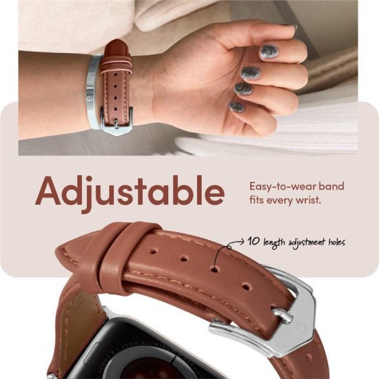 Curea piele Spigen Kajuk compatibila cu Apple Watch 4/5/6/7/8/SE 40/41mm Rose (Spigen, Ingredi) by www.silkase.ro Curea piele Spigen Kajuk compatibila cu Apple Watch 4/5/6/7/8/SE 40/41mm Rose (Ingredi, AMP05442) by www.silkase.ro