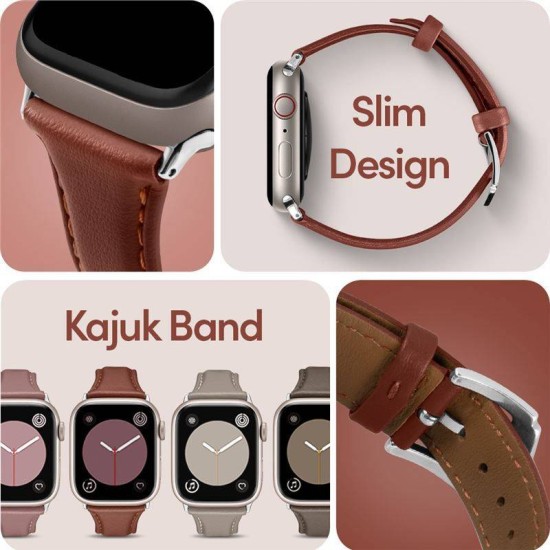 Curea piele Spigen Kajuk compatibila cu Apple Watch 4/5/6/7/8/SE 40/41mm Rose (Spigen, Ingredi) by www.silkase.ro Curea piele Spigen Kajuk compatibila cu Apple Watch 4/5/6/7/8/SE 40/41mm Rose (Ingredi, AMP05442) by www.silkase.ro