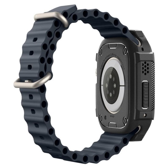 Husa Spigen Rugged Armor compatibila cu Apple Watch Ultra/Ultra 2 49mm Matte Black (Spigen, Ingredi) by www.silkase.ro Husa Spigen Rugged Armor compatibila cu Apple Watch Ultra/Ultra 2 49mm Matte Black (Ingredi, ACS05456) by www.silkase.ro