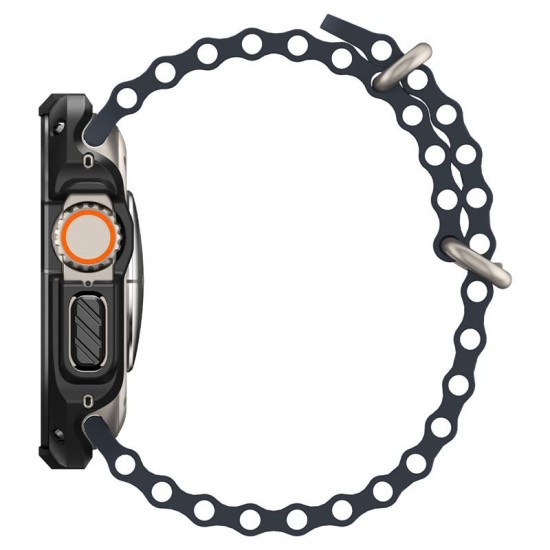 Husa Spigen Tough Armor compatibila cu Apple Watch Ultra 49mm Black (Ingredi, ACS05457) by www.silkase.ro