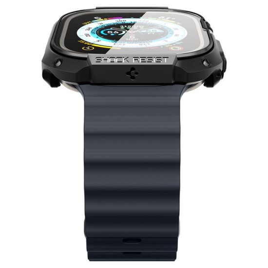 Husa Spigen Tough Armor compatibila cu Apple Watch Ultra 49mm Black (Ingredi, ACS05457) by www.silkase.ro